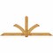 Ekena Millwork Redmond Rough Sawn Timber Gable Bracket, Western Red Cedar, 108"W x 40"H x 4"D x 6"F, 9/12 Pitch GBW108X40X0406RED00RWR - alternate 1